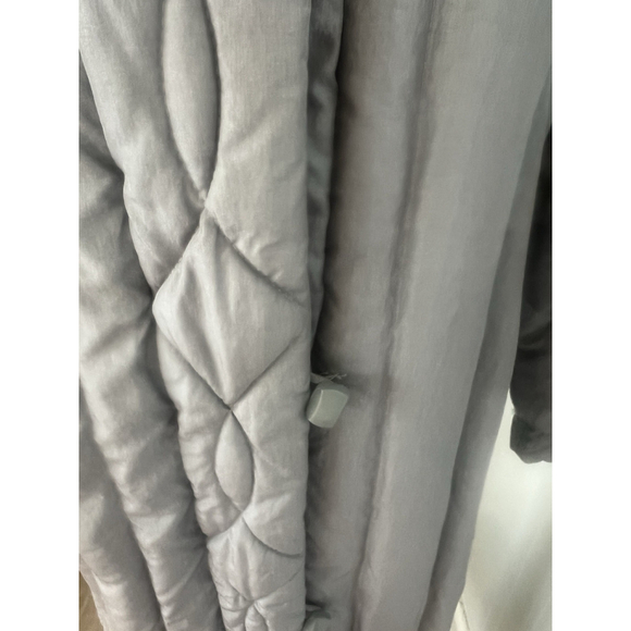 Vintage Windsor Bay S Long Gray Puffer Coat JC Penney Quilted Winter Jacket 70s - Picture 8 of 16